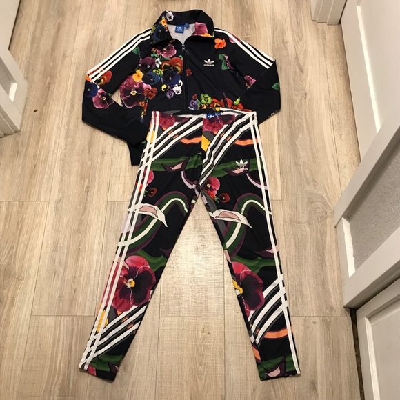 adidas floral burst jacket